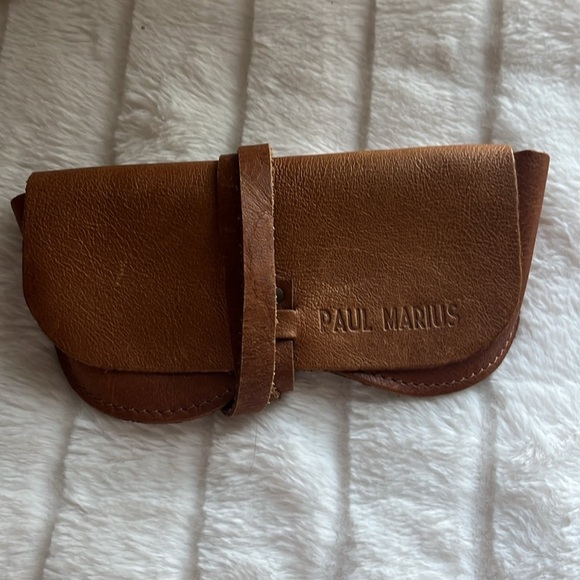 Paul Marius Chestnut Leather Glasses Case - Picture 4 of 6